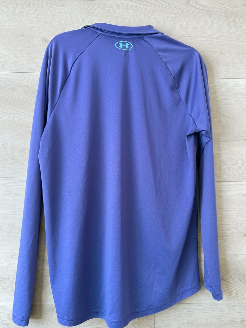 Under Armour Quarter Zip Pullover Mens Large Blue Loose Fit Performance 1/4 Zip - Picture 2 of 4